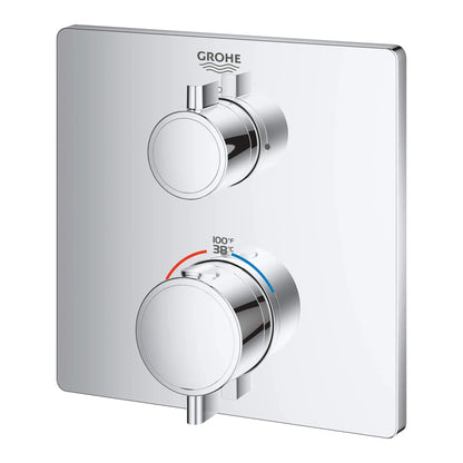 Grohe Grohtherm Dual Function 2-Handle Thermostatic Valve Trim - 24111