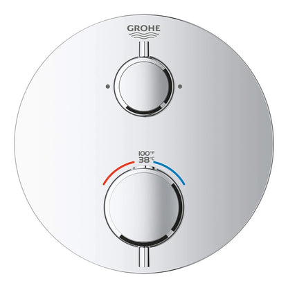 Grohe Grohtherm Dual Function 2-Handle Thermostatic Valve Trim - 24133