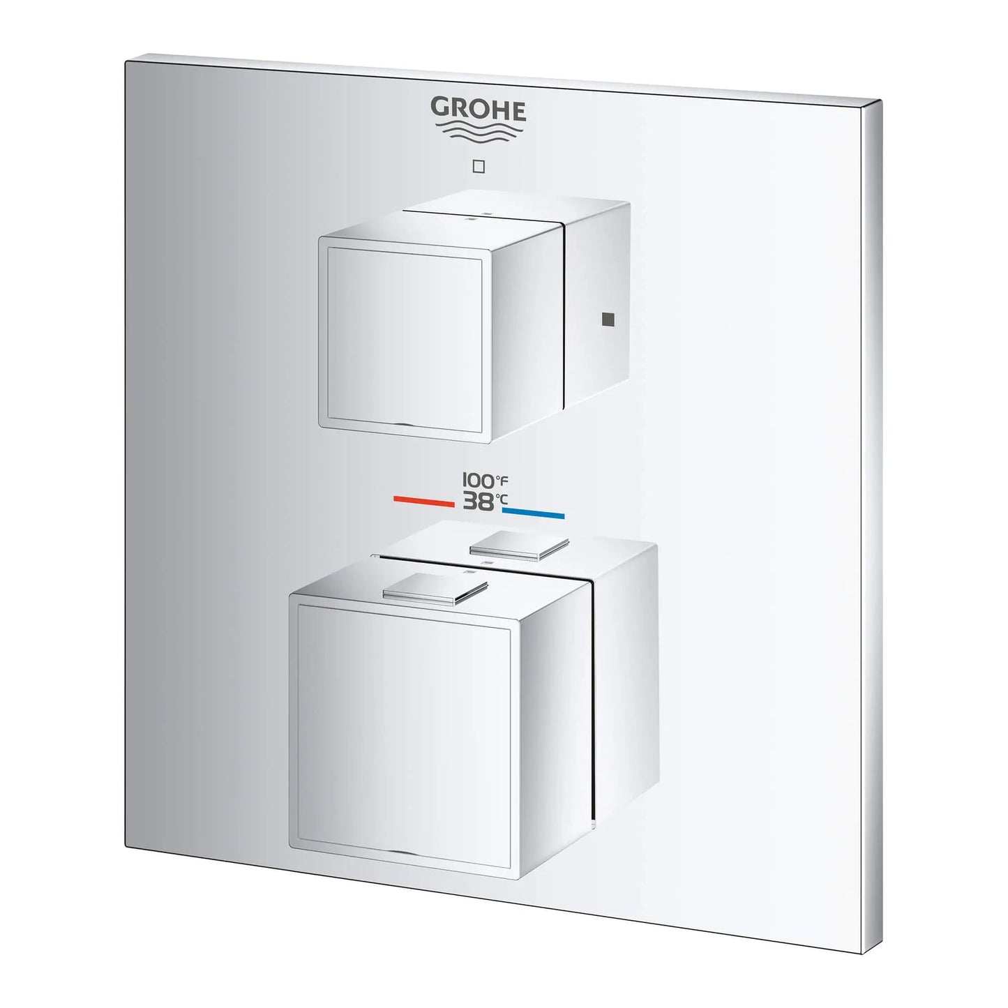 Grohe Grohtherm Cube Dual Function 2-Handle Thermostatic Valve Trim - 24158