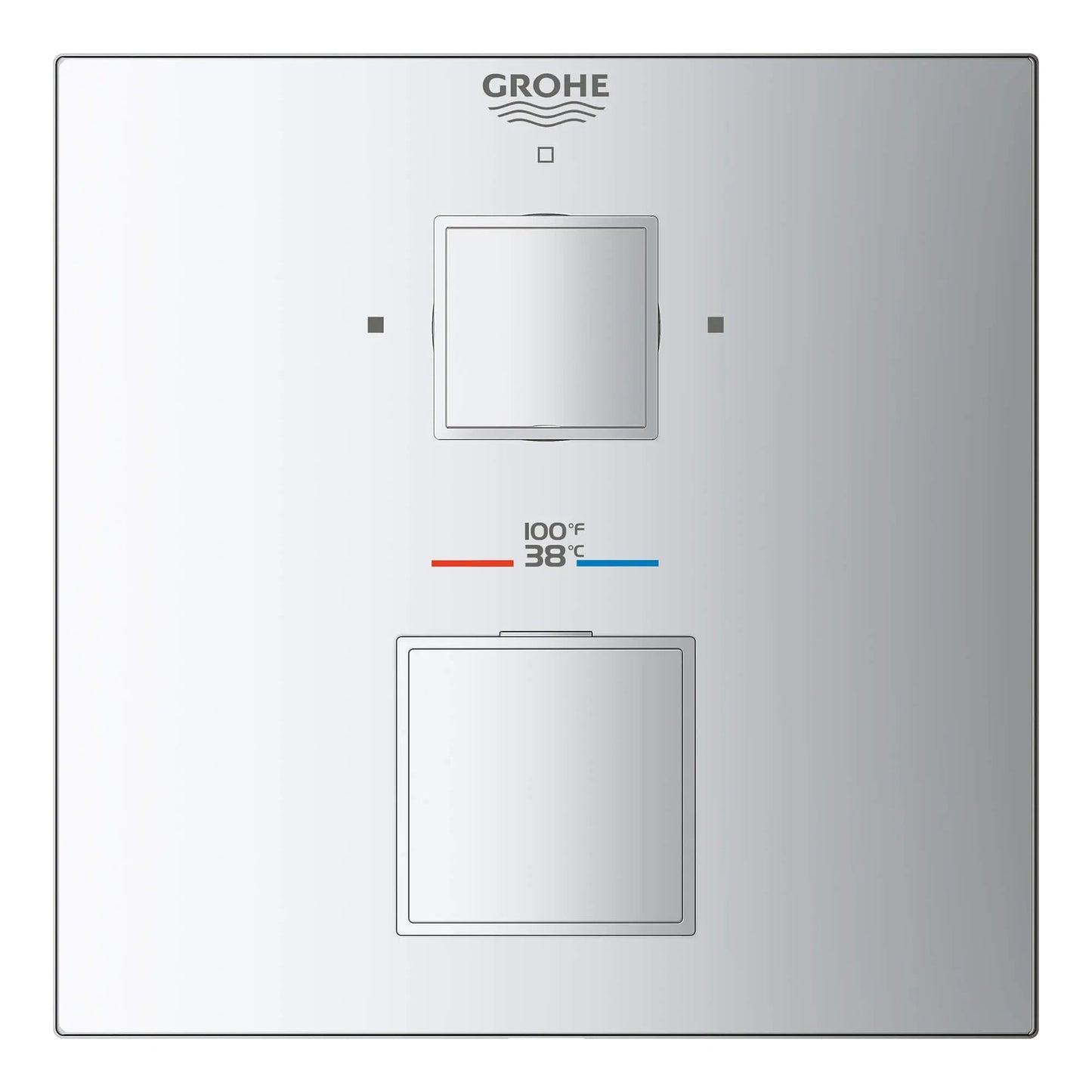 Grohe Grohtherm Cube Dual Function 2-Handle Thermostatic Valve Trim - 24158
