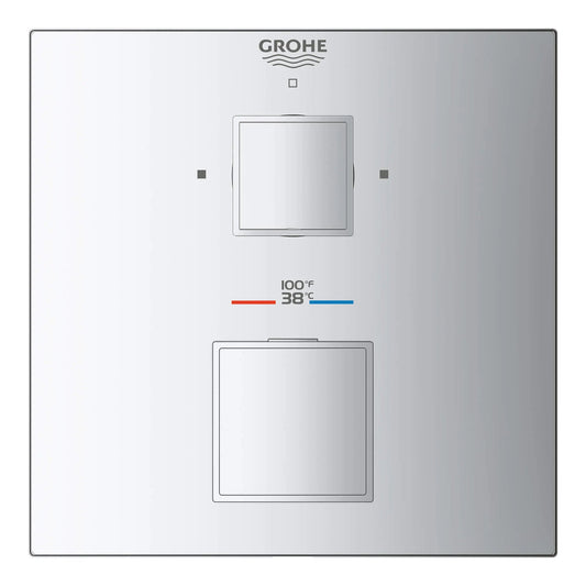 Grohe Dual Function 2-Handle Thermostatic Valve Trim - 24158