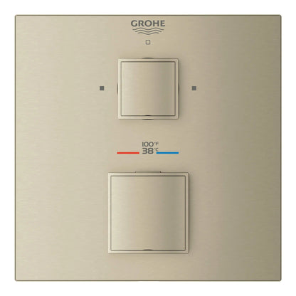 Grohe Grohtherm Cube Dual Function 2-Handle Thermostatic Valve Trim - 24158