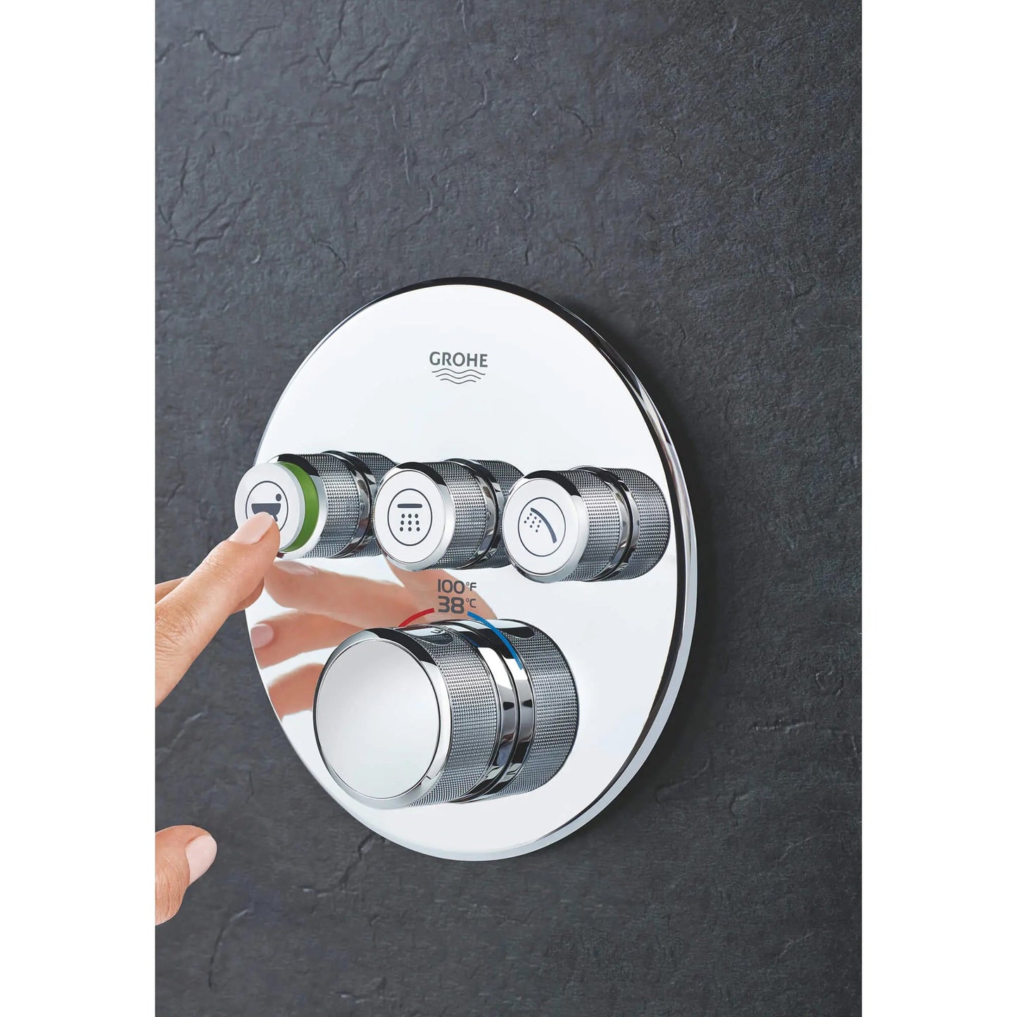 Grohe Grohtherm SmartControl Triple Function Thermostatic Valve Trim - 29138