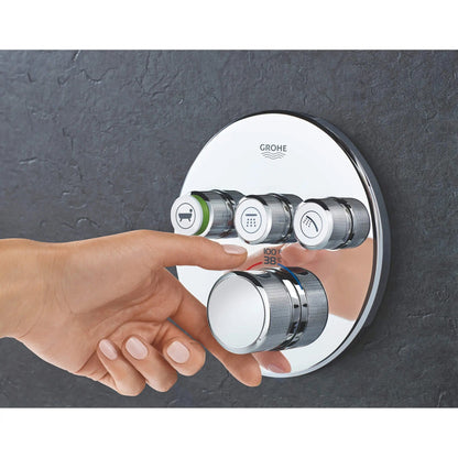 Grohe Grohtherm SmartControl Triple Function Thermostatic Valve Trim - 29138