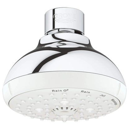 Grohe Tempesta 100 Shower Head, 4" - 4 Sprays, 6.6 L/min (1.75 gpm) - 26044