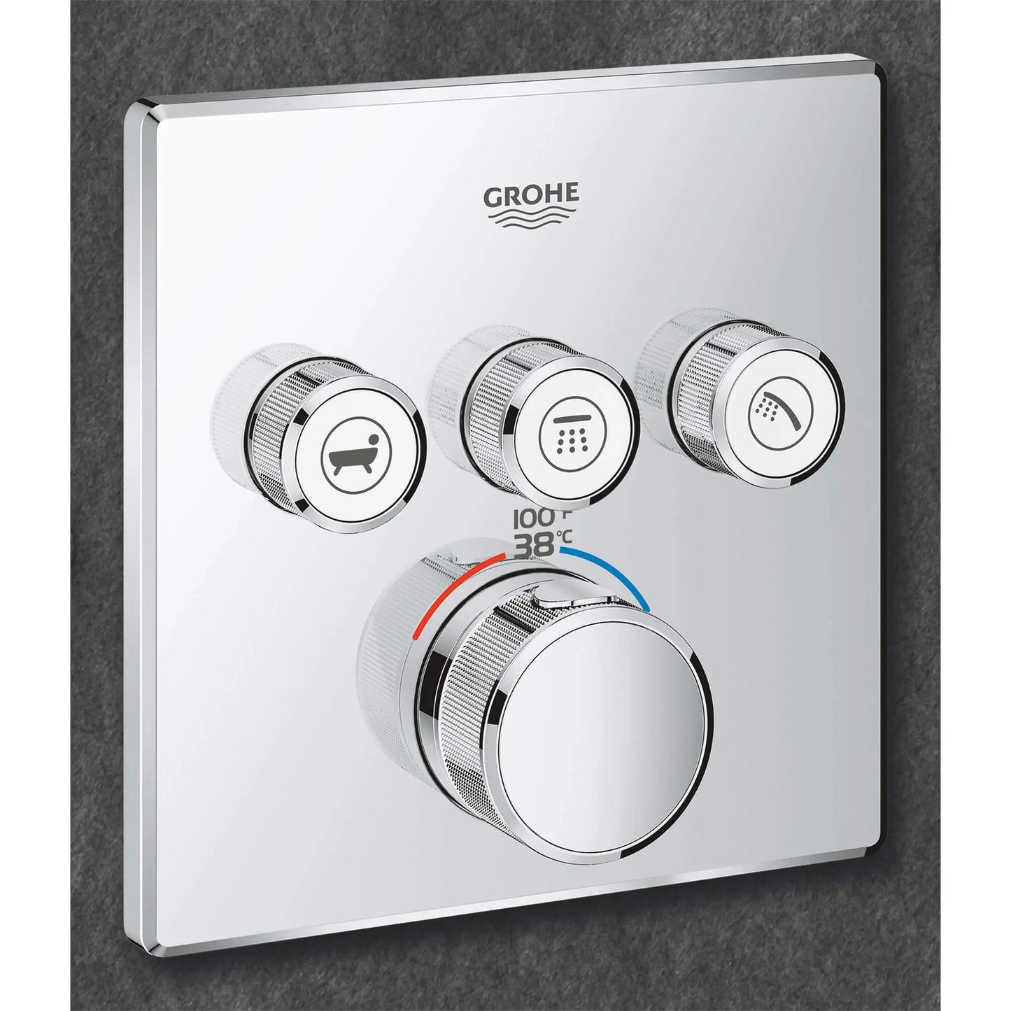 Grohe Grohtherm Smartcontrol Triple Function Thermostatic Valve Trim - 29142