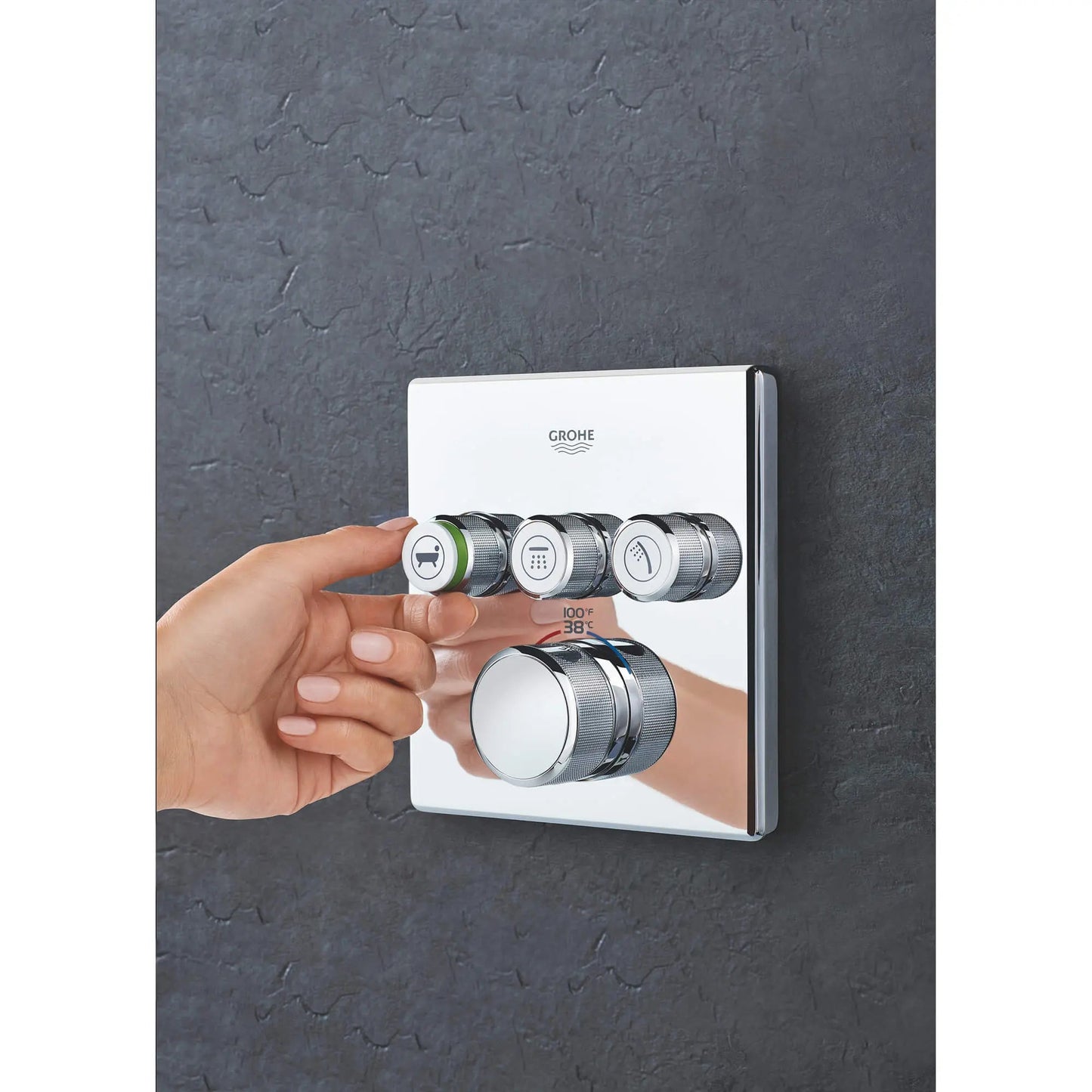 Grohe Grohtherm Smartcontrol Triple Function Thermostatic Valve Trim - 29142