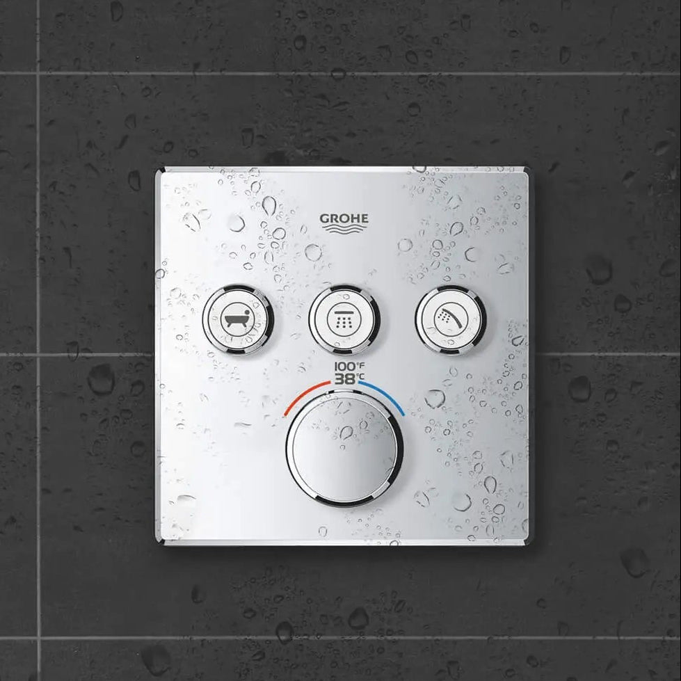 Grohe Grohtherm Smartcontrol Triple Function Thermostatic Valve Trim - 29142