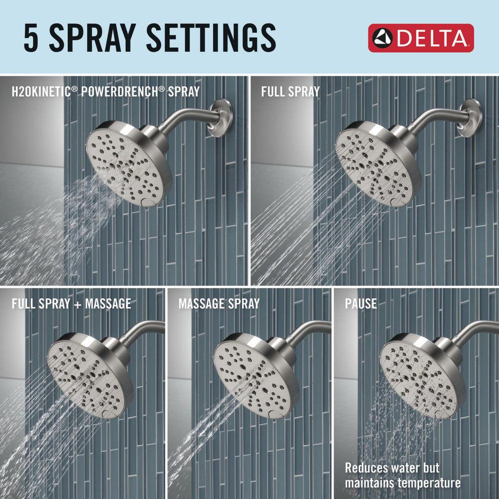 Delta Nicoli Monitor 14 Series H2Okinetic Shower - 142749
