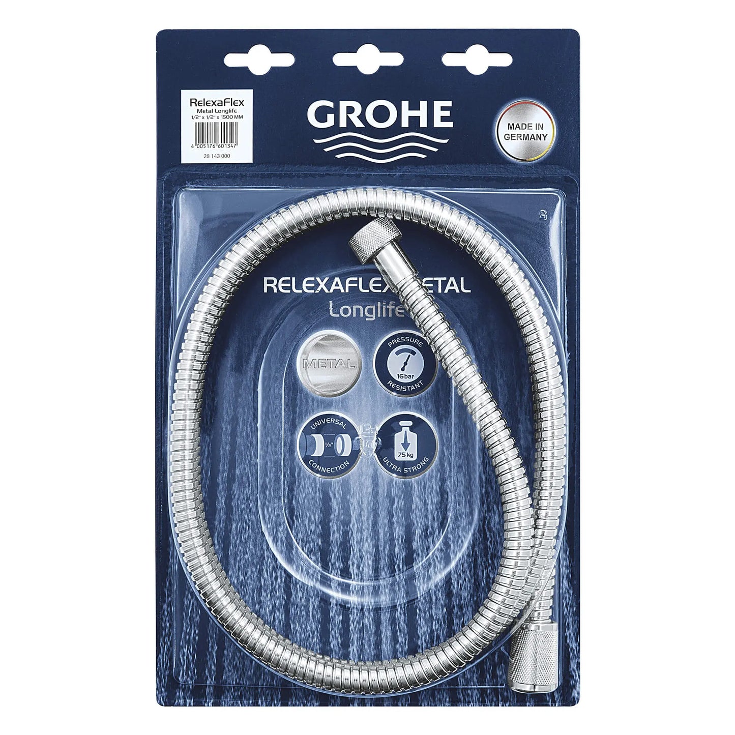 Grohe Universal 59" Metal Shower Hose - 28143
