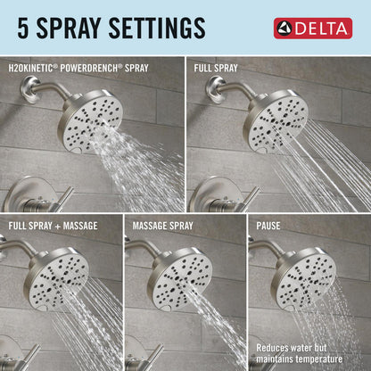 Delta Nicoli Monitor 14 Series H2Okinetic Tub and Shower - 144749
