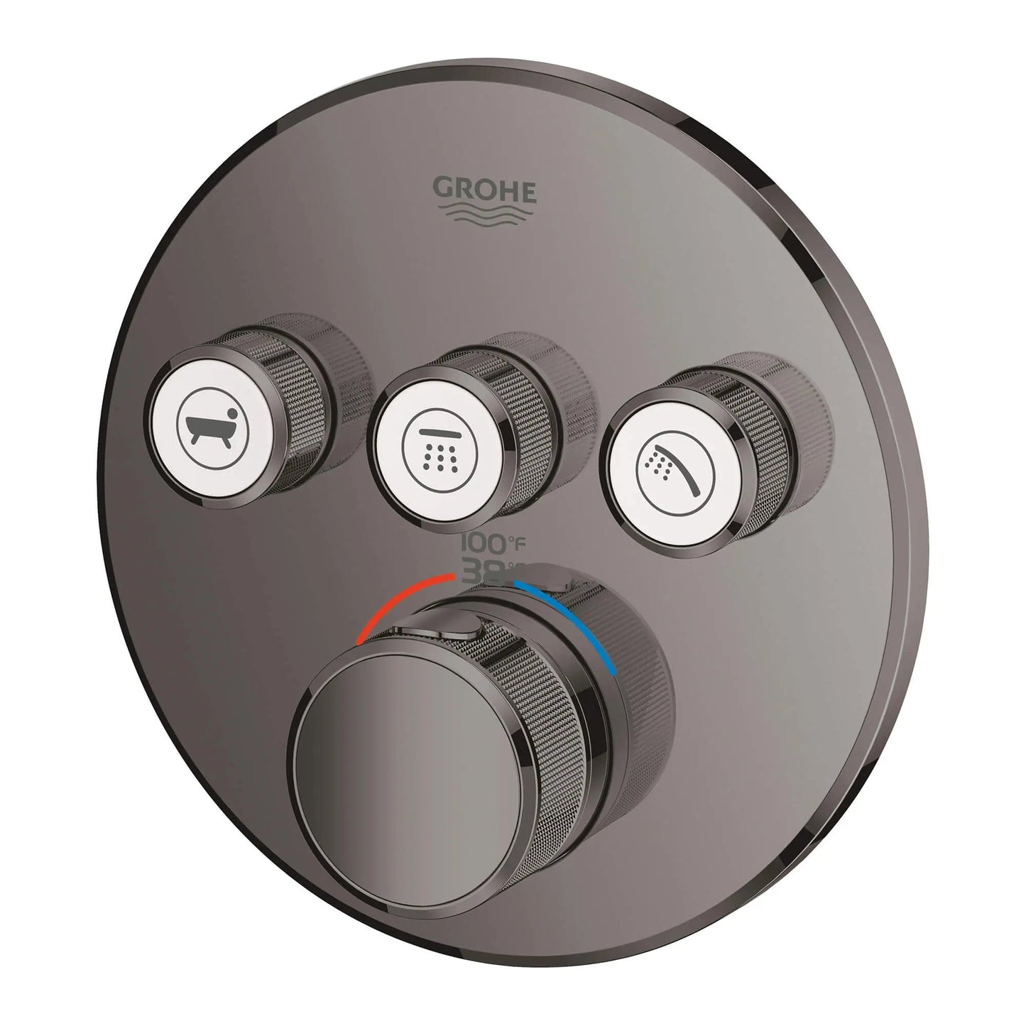 Grohe Grohtherm SmartControl Triple Function Thermostatic Valve Trim - 29138