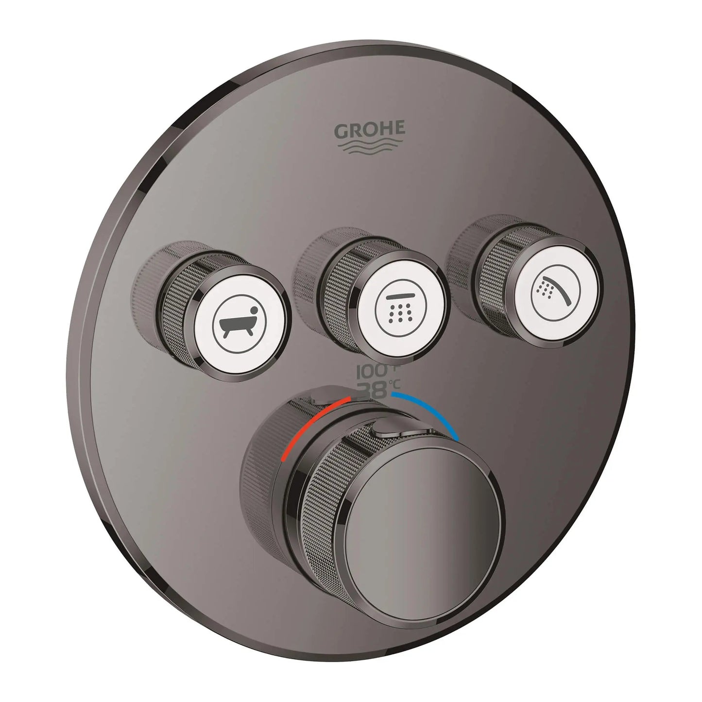 Grohe Grohtherm SmartControl Triple Function Thermostatic Valve Trim - 29138
