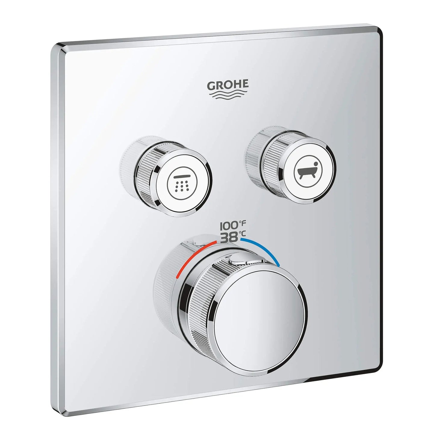 Grohe Grohtherm SmartControl Dual Function Thermostatic Valve Trim - 29141