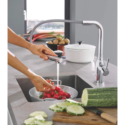 Grohe Essence Single-Handle Pull-Out Kitchen Faucet Dual Spray (1.75 gpm) - 30271