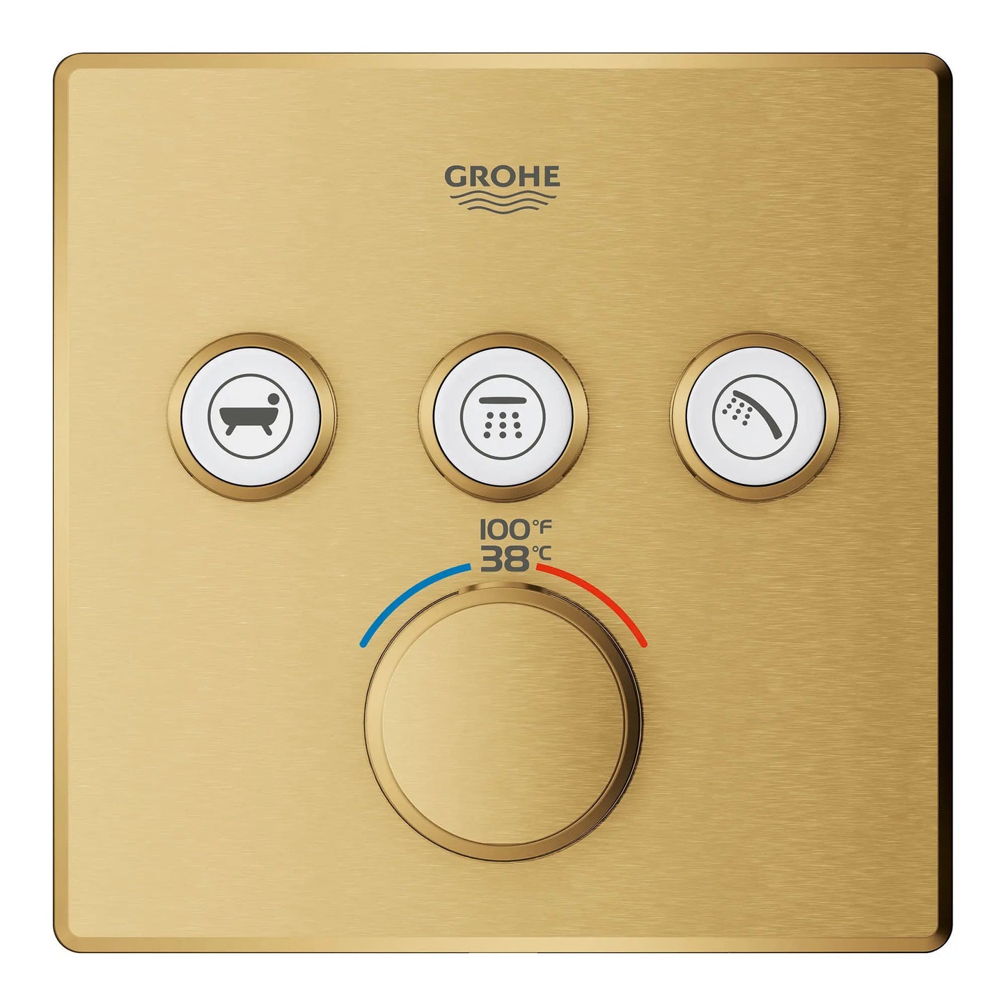 Grohe Grohtherm Smartcontrol Triple Function Thermostatic Valve Trim - 29142