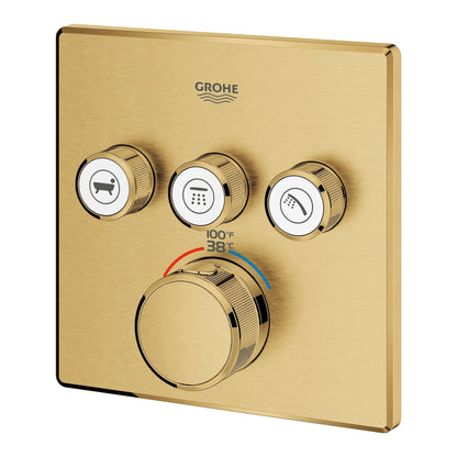 Grohe Grohtherm Smartcontrol Triple Function Thermostatic Valve Trim - 29142