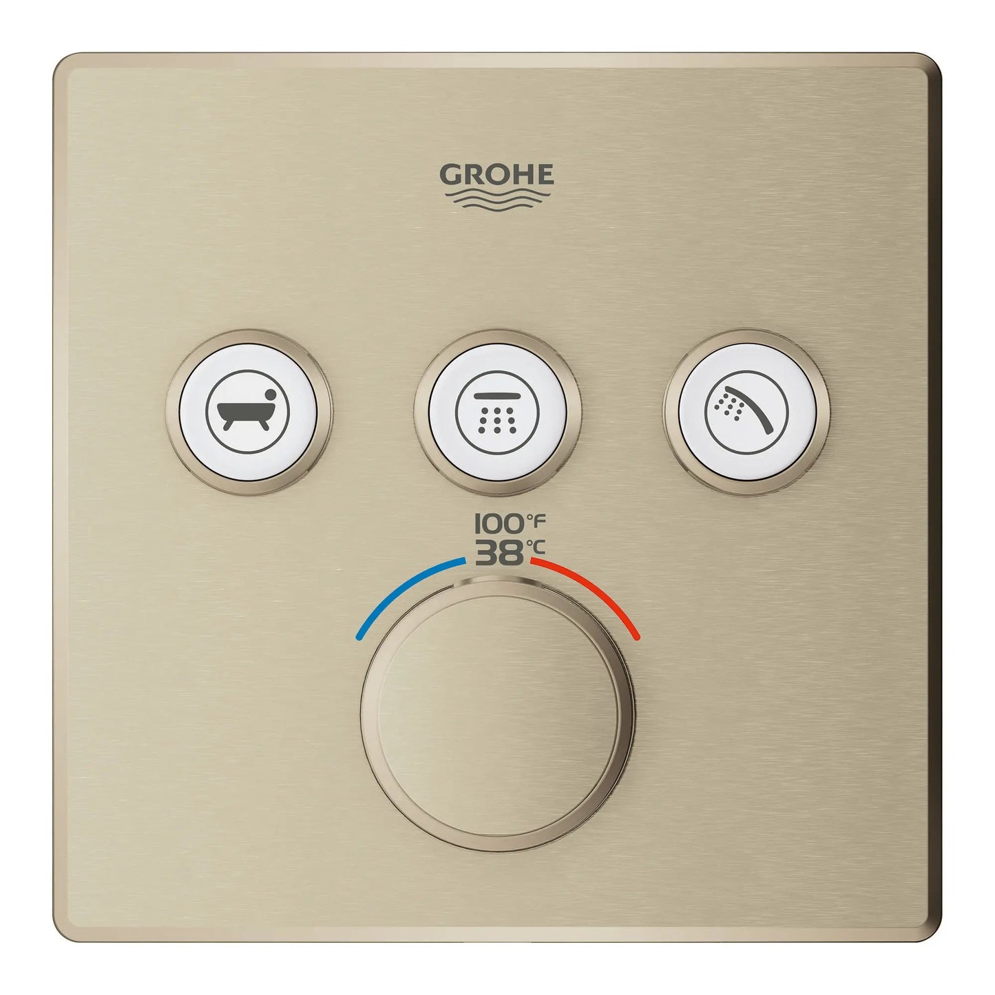 Grohe Grohtherm Smartcontrol Triple Function Thermostatic Valve Trim - 29142