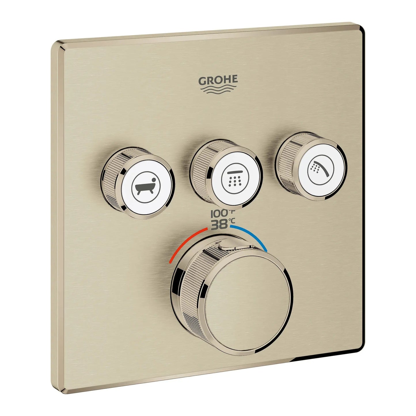 Grohe Grohtherm Smartcontrol Triple Function Thermostatic Valve Trim - 29142