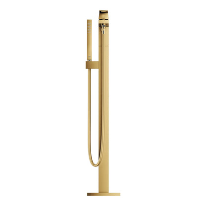 Grohe Eurocube® Single-Handle Freestanding Tub Faucet With 6.6 L/Min (1.75 Gpm) Hand Shower
