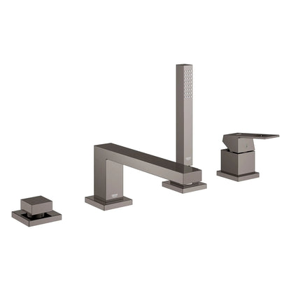 Grohe Eurocube 4-Hole Single-Handle Deck Mount Roman Tub Faucet with (1.75 gpm) Hand Shower