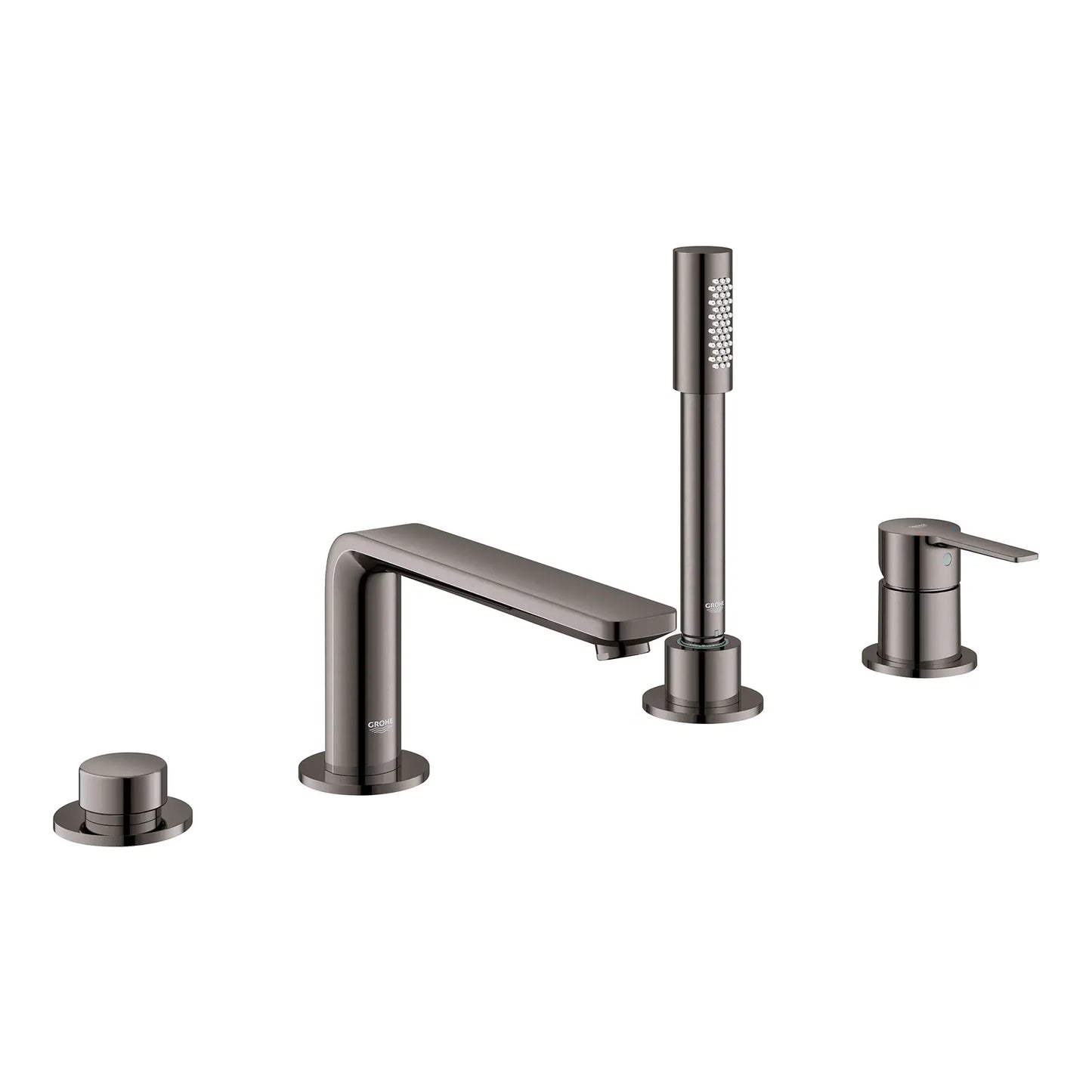 Grohe Lineare 4-Hole Single-Handle Deck Mount Roman Tub Faucet with (1.75 gpm) Hand Shower - 19577