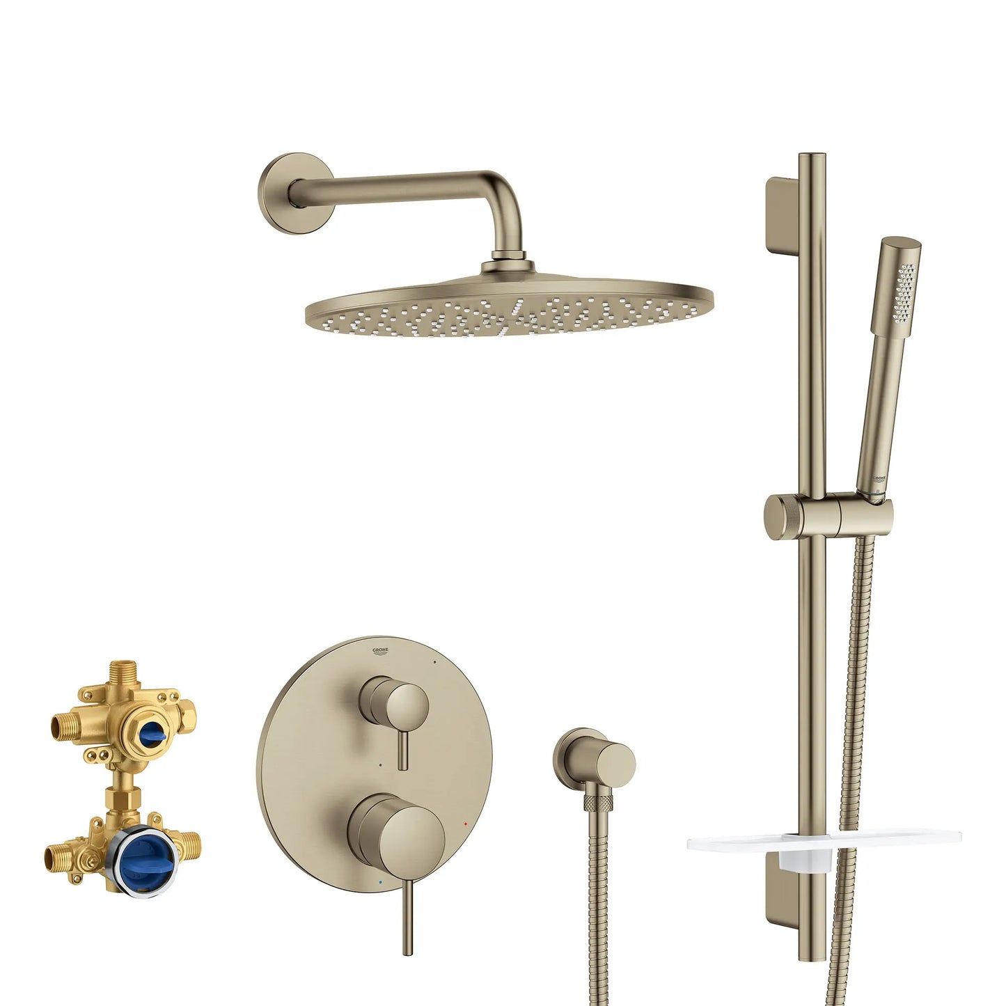 Grohe Timeless 2-Handle Pressure Balance Rainshower Bundle