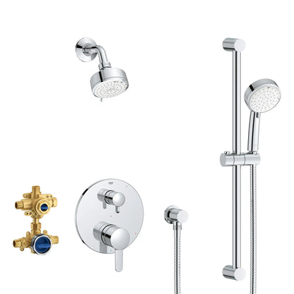Grohe Cosmopolitan 2-Handle Pressure Balance Rainshower Bundle 29429