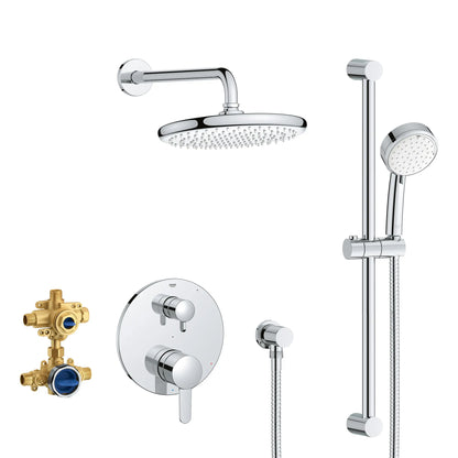Grohe Cosmopolitan 2-Handle Pressure Balance Rainshower Bundle