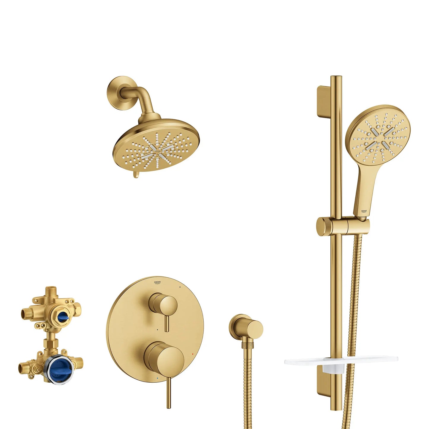 Grohe Timeless 2-Handle Pressure Balance Rainshower Bundle 29431