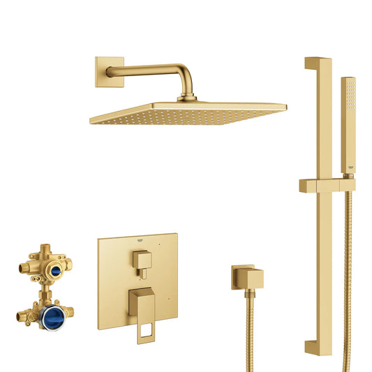 Grohe Eurocube 2-Handle Pressure Balance Rainshower Bundle