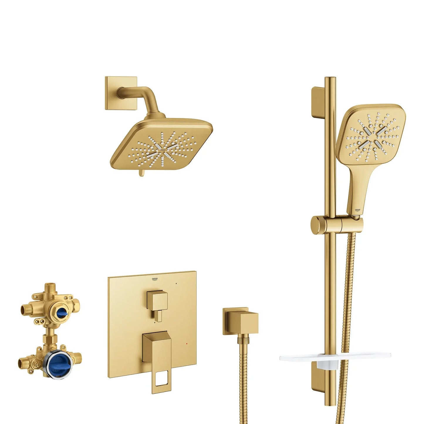 Grohe Eurocube Pressure Balance Shower Set with Rough-In