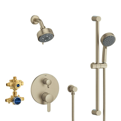 Grohe Cosmopolitan 2-Handle Pressure Balance Rainshower Bundle 29429