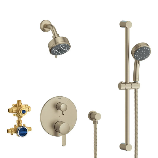 Grohe Cosmopolitan 2-Handle Pressure Balance Rainshower Bundle 29429