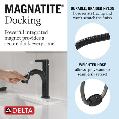 Delta Single Handle Pull-Down Bathroom Faucet - 15749LF