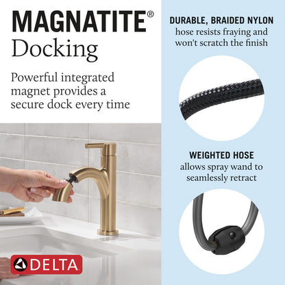 Delta Single Handle Pull-Down Bathroom Faucet - 15749LF
