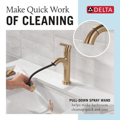 Delta Single Handle Pull-Down Bathroom Faucet - 15749LF