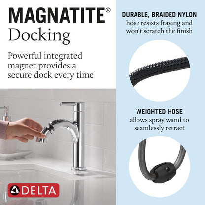 Delta Single Handle Pull-Down Bathroom Faucet - 15749LF
