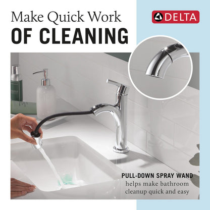 Delta Single Handle Pull-Down Bathroom Faucet - 15749LF