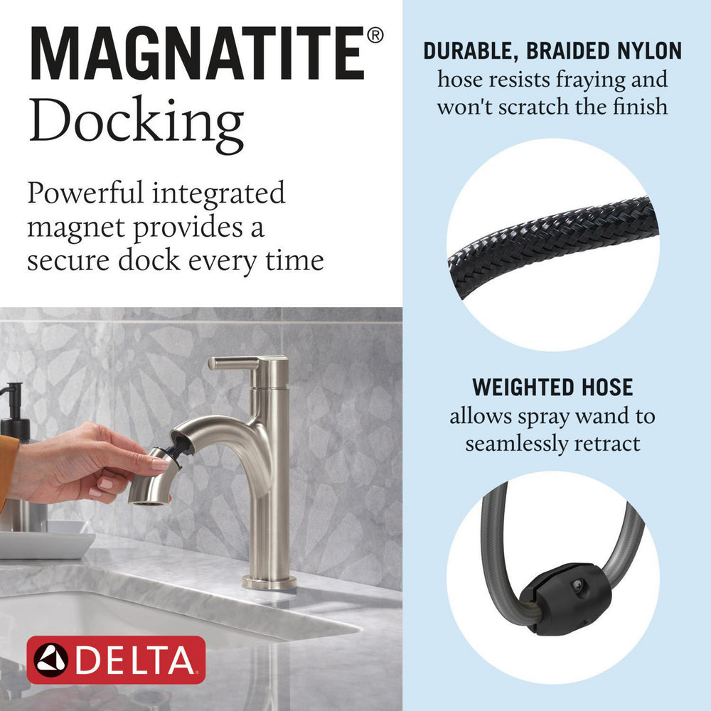 Delta Single Handle Pull-Down Bathroom Faucet - 15749LF