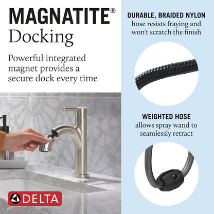 Delta Single Handle Pull-Down Bathroom Faucet - 15749LF
