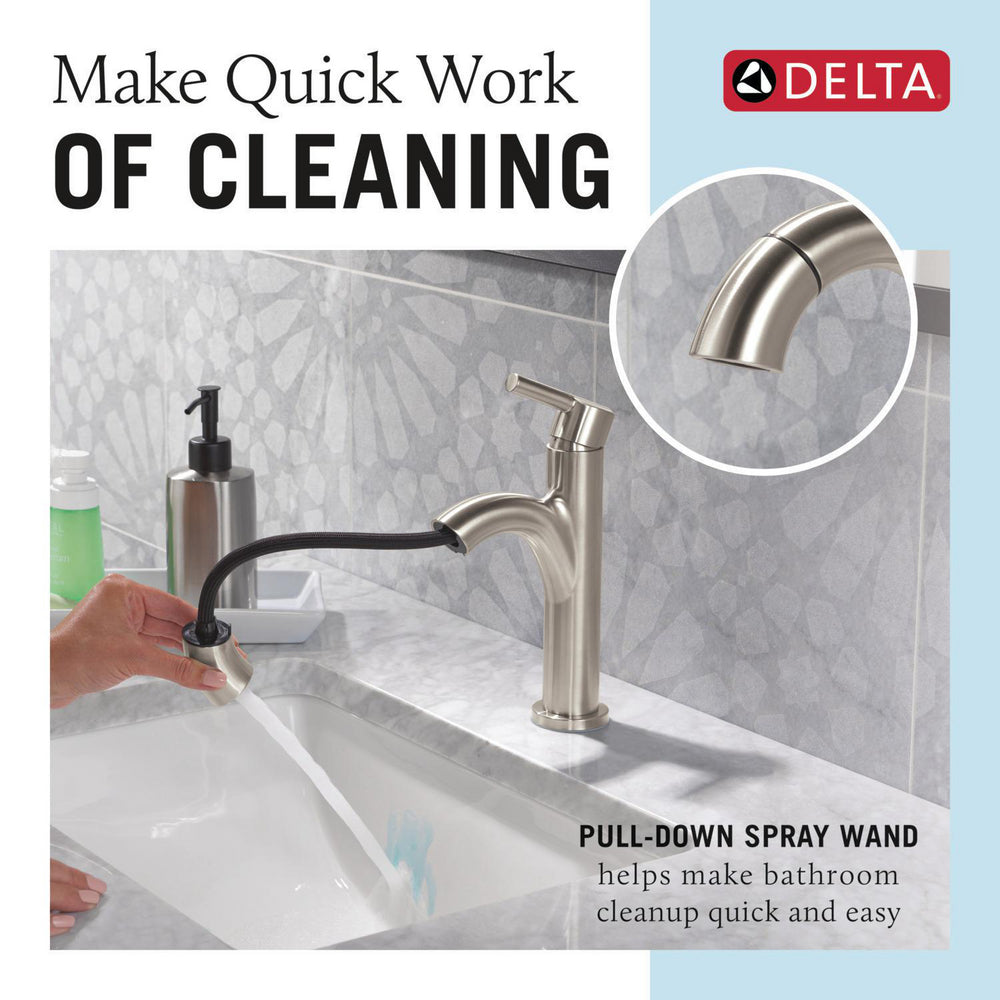 Delta Single Handle Pull-Down Bathroom Faucet - 15749LF