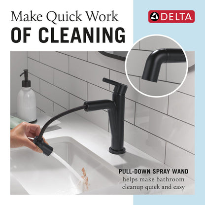 Delta Single Handle Pull-Down Bathroom Faucet - 15849LF