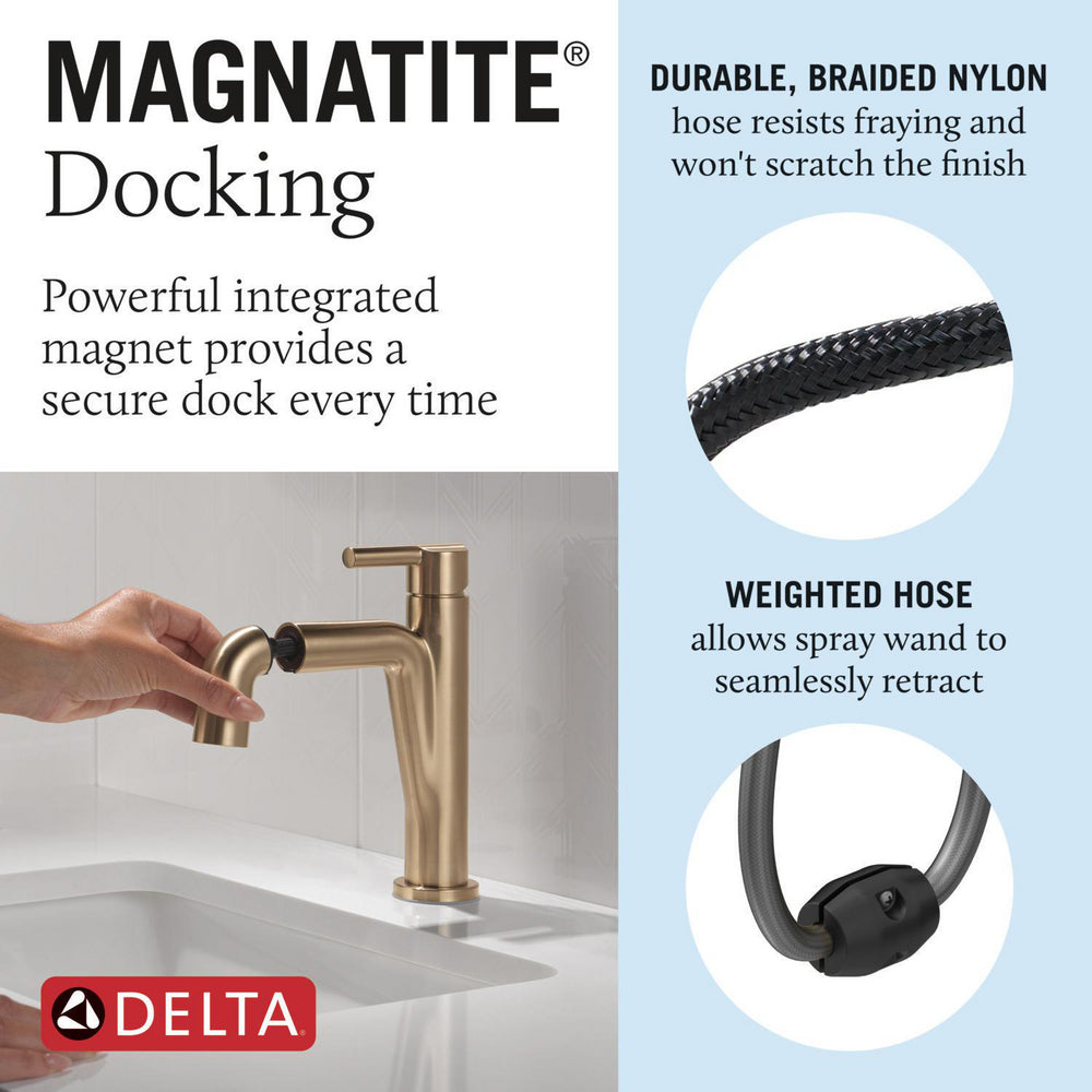 Delta Single Handle Pull-Down Bathroom Faucet - 15849LF