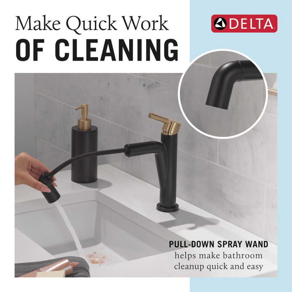 Delta Single Handle Pull-Down Bathroom Faucet - 15849LF