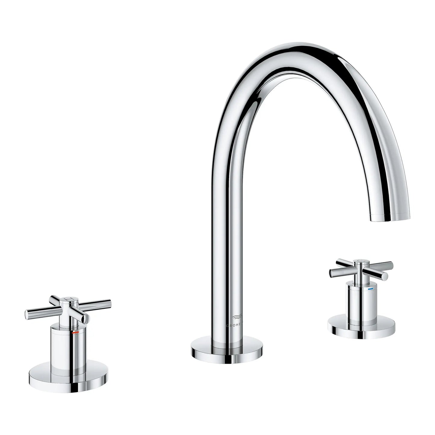 Grohe Atrio New 3-Hole 2-Handle Deck Mount Roman Tub Faucet without Handles - 25273
