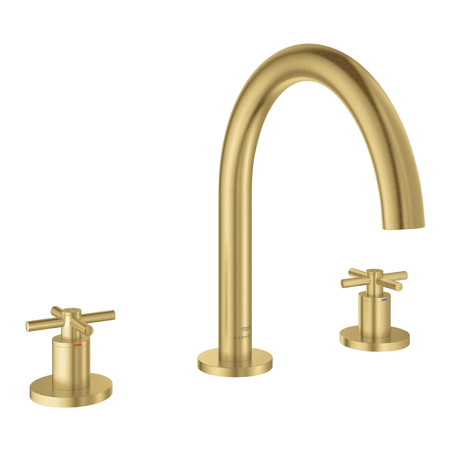 Grohe Atrio New 3-Hole 2-Handle Deck Mount Roman Tub Faucet without Handles - 25273
