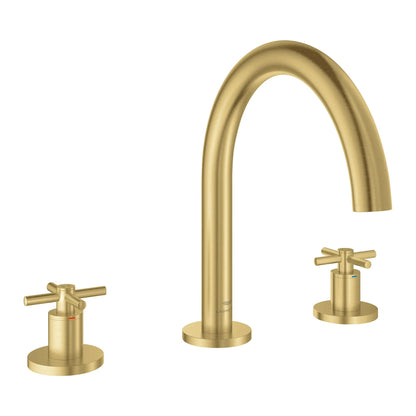 Grohe Atrio New 3-Hole 2-Handle Deck Mount Roman Tub Faucet without Handles - 25273