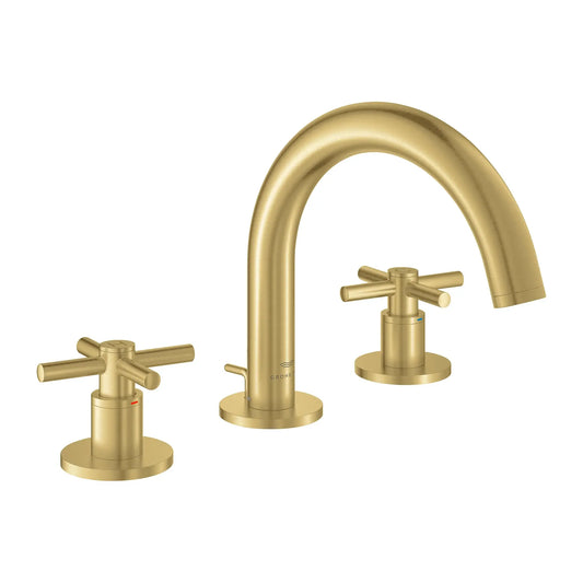 Grohe Atrio New 8-inch Widespread 2-Handle S-Size Bathroom Faucet without Handles, 1.2 GPM