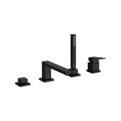 Grohe Eurocube 4-Hole Single-Handle Deck Mount Roman Tub Faucet with (1.75 gpm) Hand Shower